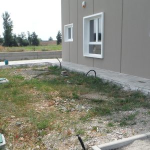 Stato di fatto prima della realizzazione di un giardino