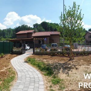 work in progress per realizzazione giardino